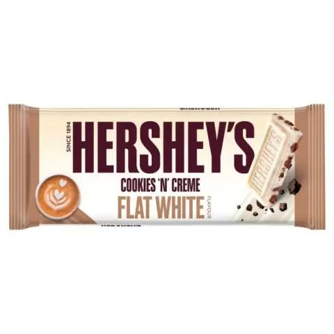 Hershey's cookies N creme flat white 90g x 24 pcs