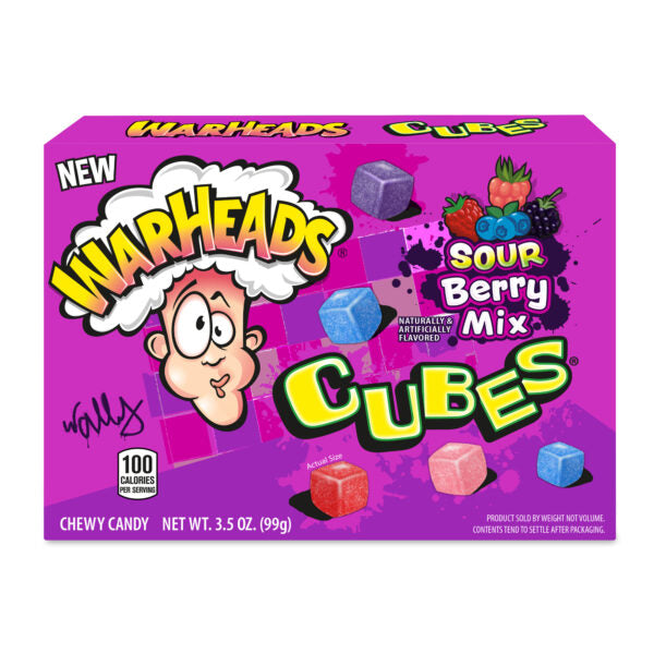 Warheads cubes sour berry 12pcs x 99g