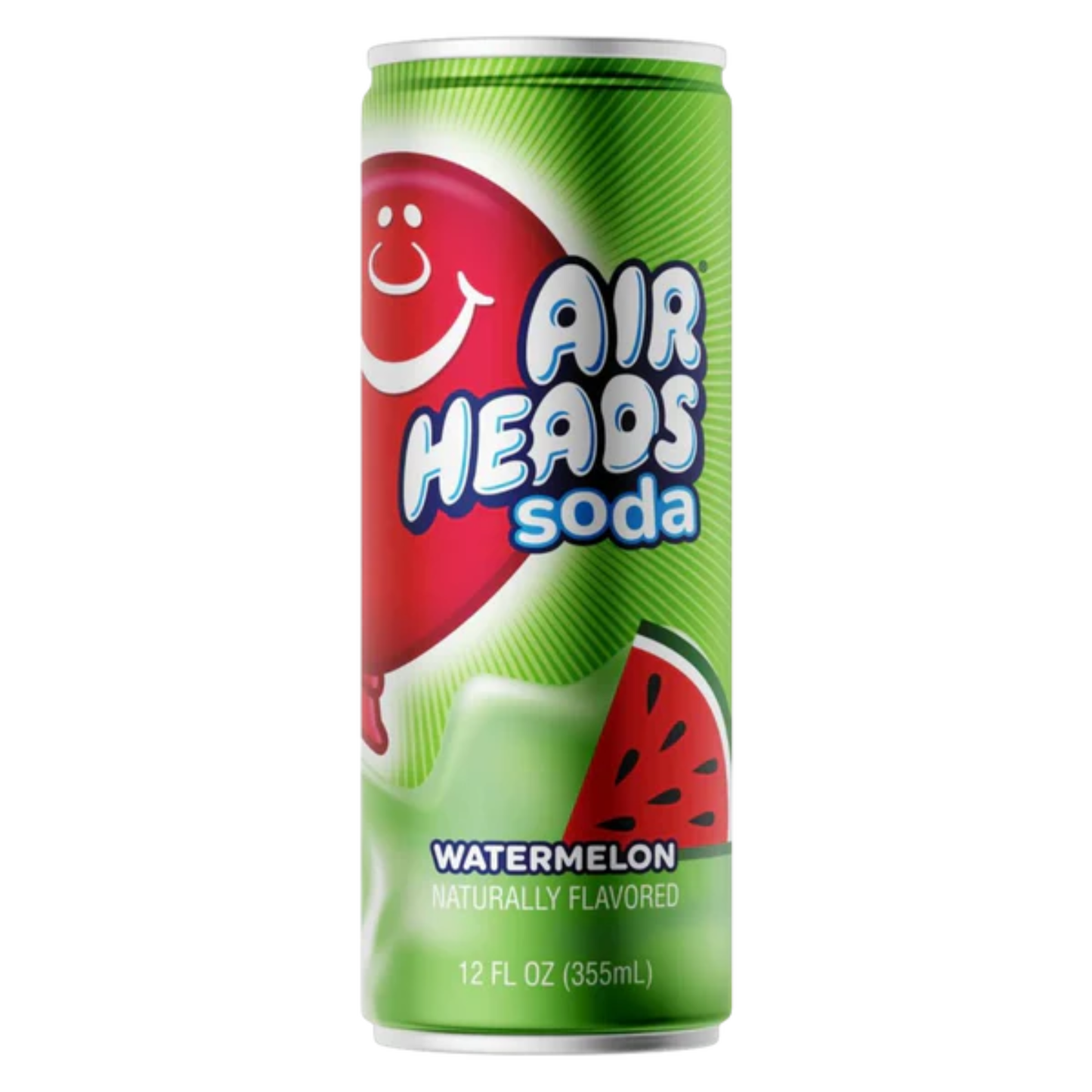 Airheads Soda Can Watermelon Flavour USA (12x330ml)