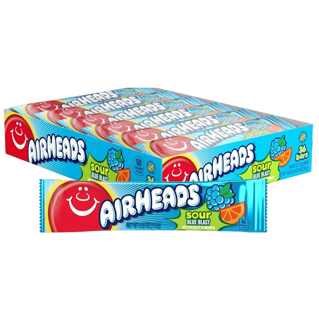 Airheads Sour Blue Blast 36 X 15g