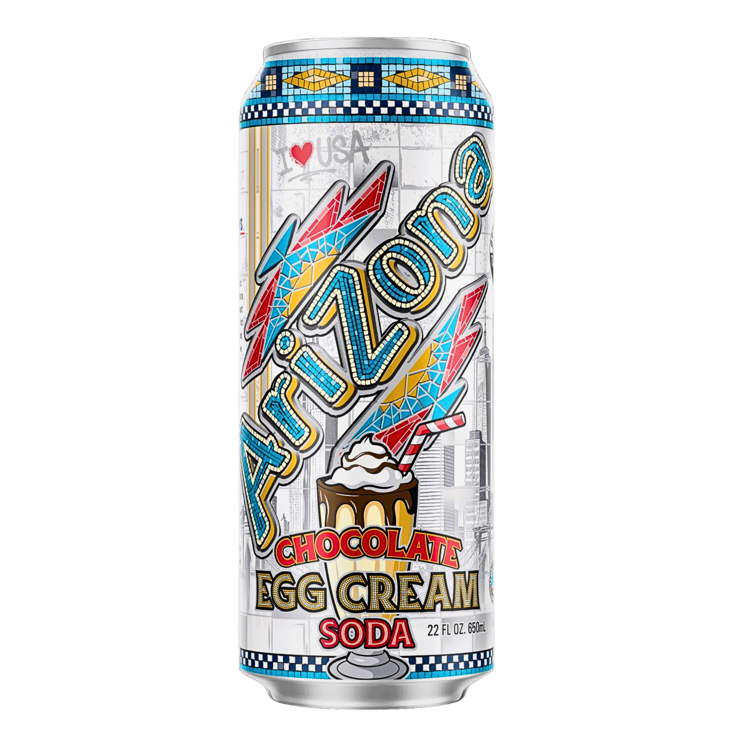 AriZona Chocolate Egg Cream Soda Flavour USA (24x650ml)