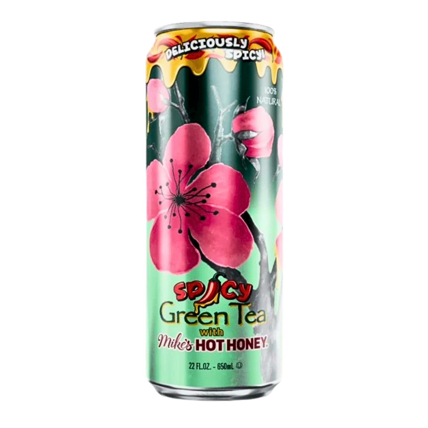 AriZona Spicy Green Tea With Mikels Hot Honey Flavour USA (24x650ml)