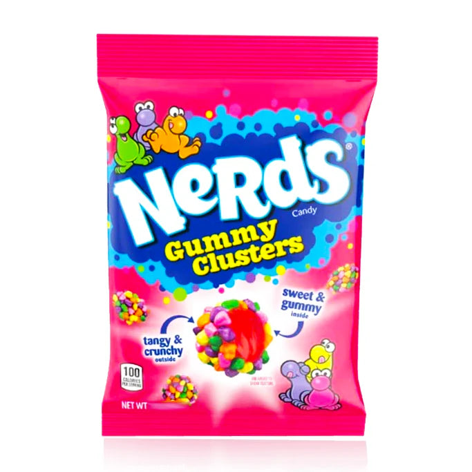 Nerds Gummy Clusters Peg Bag 85g - Case (12Units)