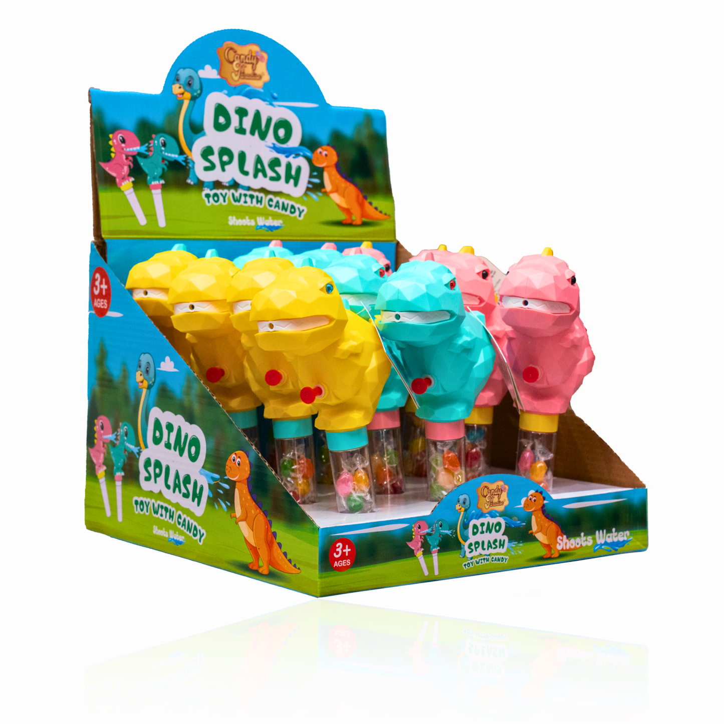 Candy Paradise Toy With Candy Dino Splash (12x10g)