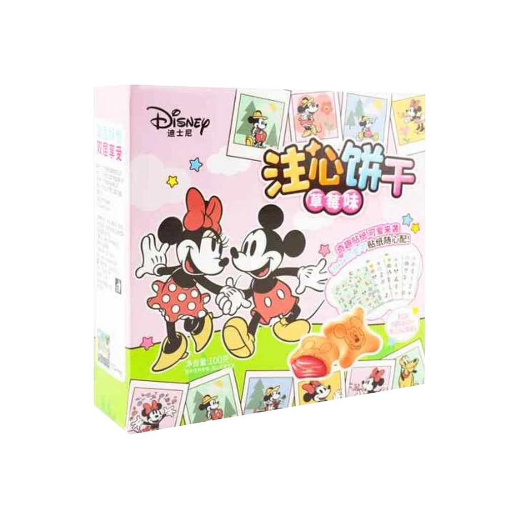 Disney Mickey Mouse Filled Biscuit Strawberry Flavor 100g x20 (CHI)