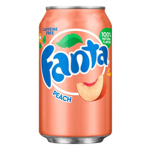 Fanta peach 350ml x 24 pcs USA stock