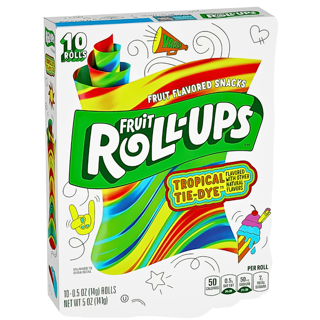 Fruit Roll Ups Tropical Tie Dye USA (10 Rolls) (10x141g)