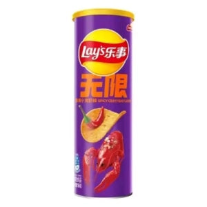 LAYS STAX SPICY CRAYFISH FLAVOR 24 x 90g