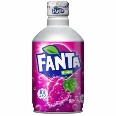 Fanta Grape Metal Bottle Japan (24x300ml)