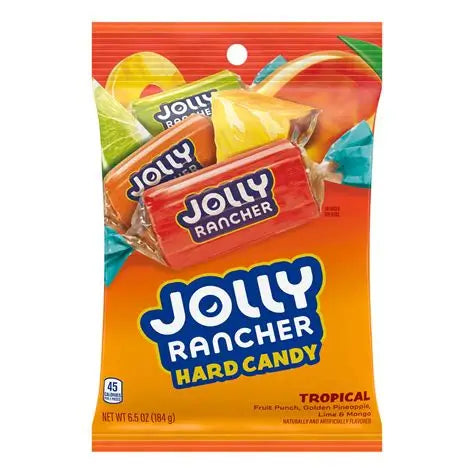 Jolly Rancher Tropical Hard Candy Peg Bag (12x198g)