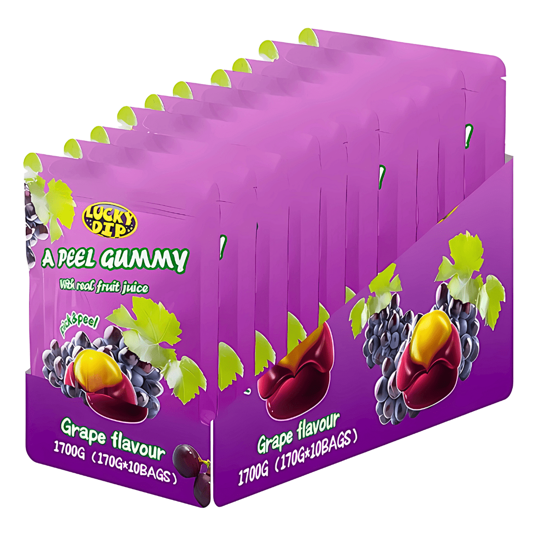 A Peel Gummy Candy Grape Flavour (10 x 170g)