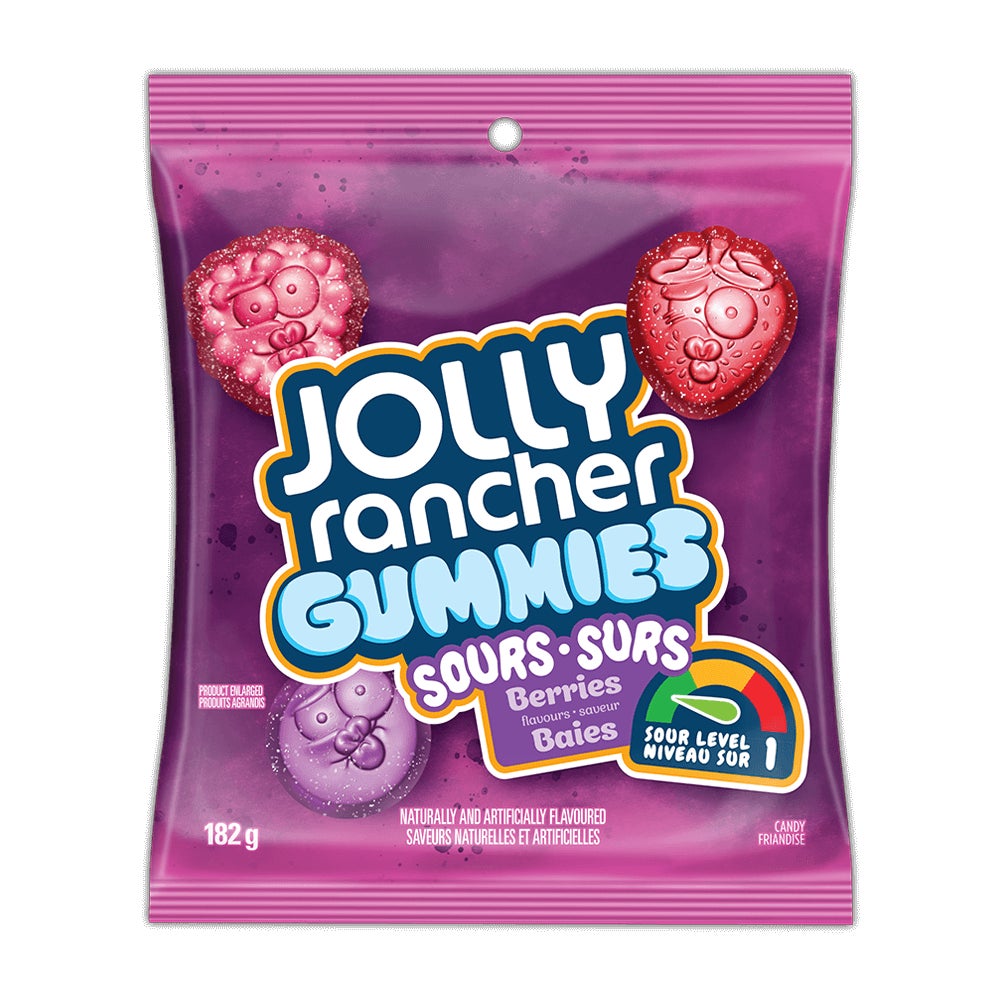 Jolly Rancher Gummies Sours Berries 182g 10 pcs NEW