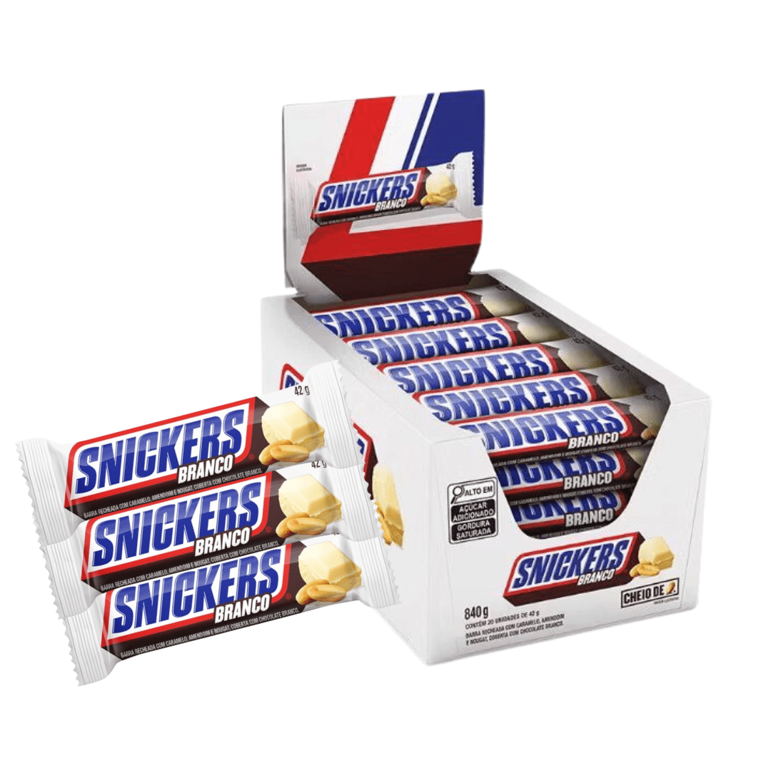Snickers Branco White Flavour Brazilian (20x42g)
