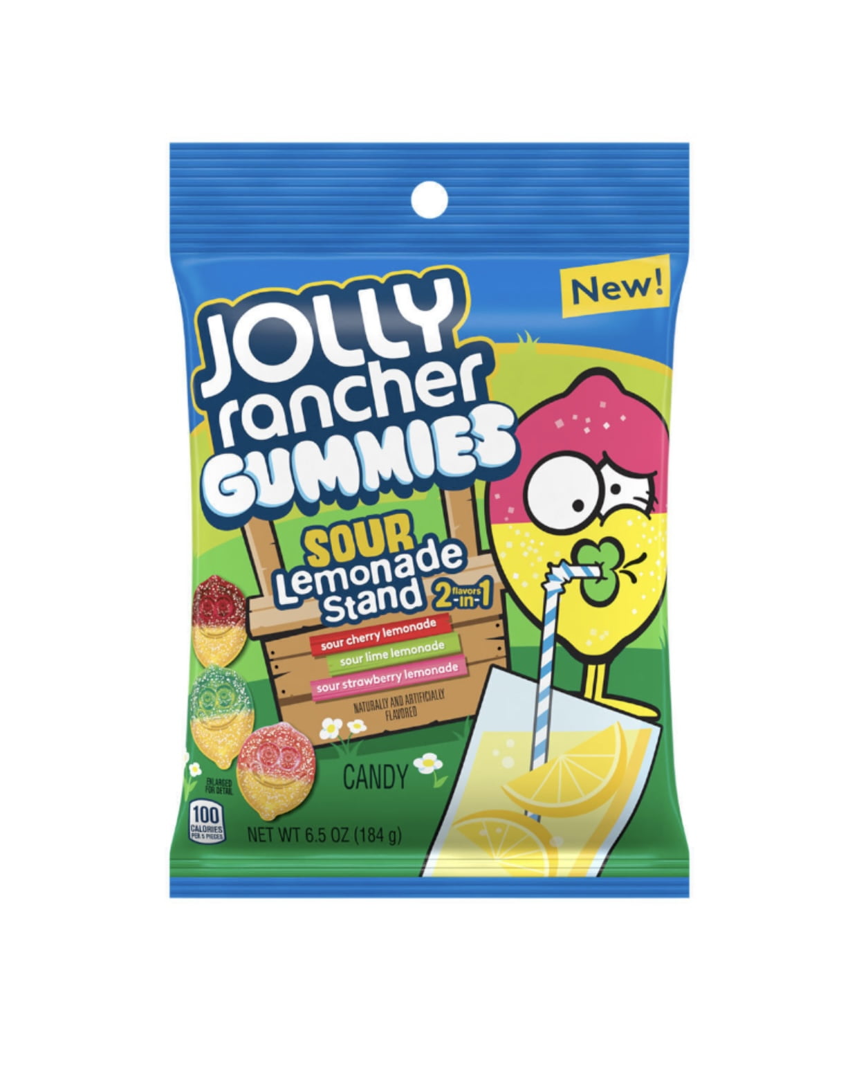 Jolly Rancher Gummies Sour Lemonade 184g x 12pcs per Case Expired
