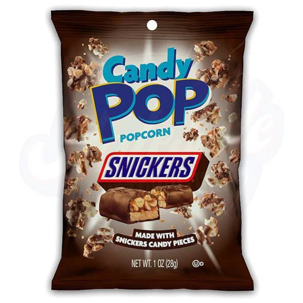 candy pop popcorn snickers 64 x 29g