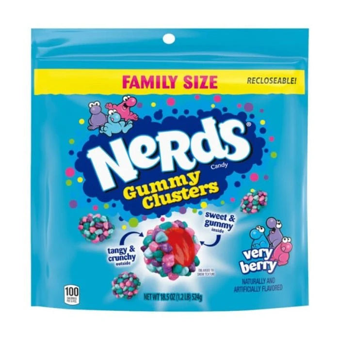 Nerds Gummy Clusters Very Berry 5pc x 524g - Case