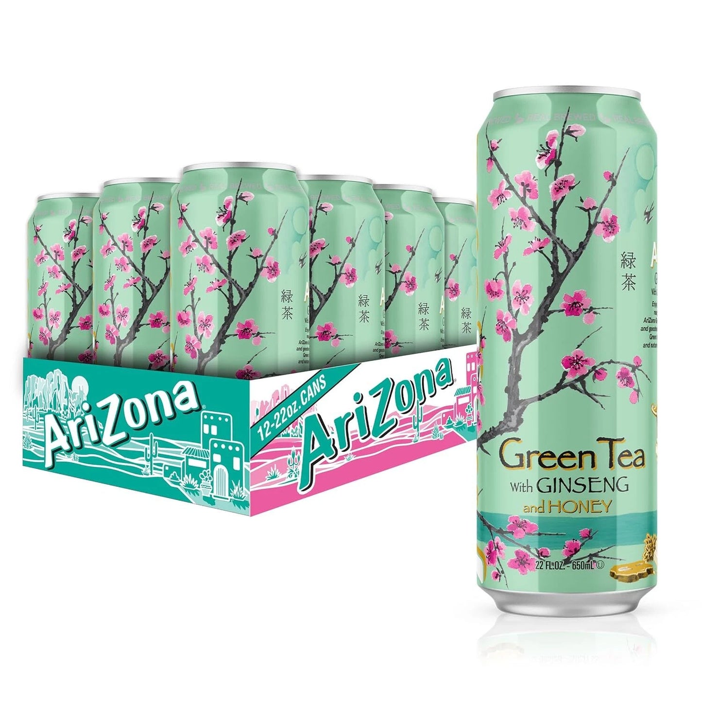 Arizona Green Tea Honey 12 x 500ml