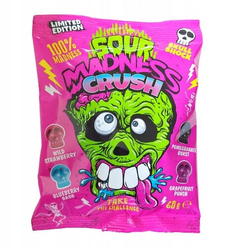 Sour Madness Crush 60g x 10 pcs USA