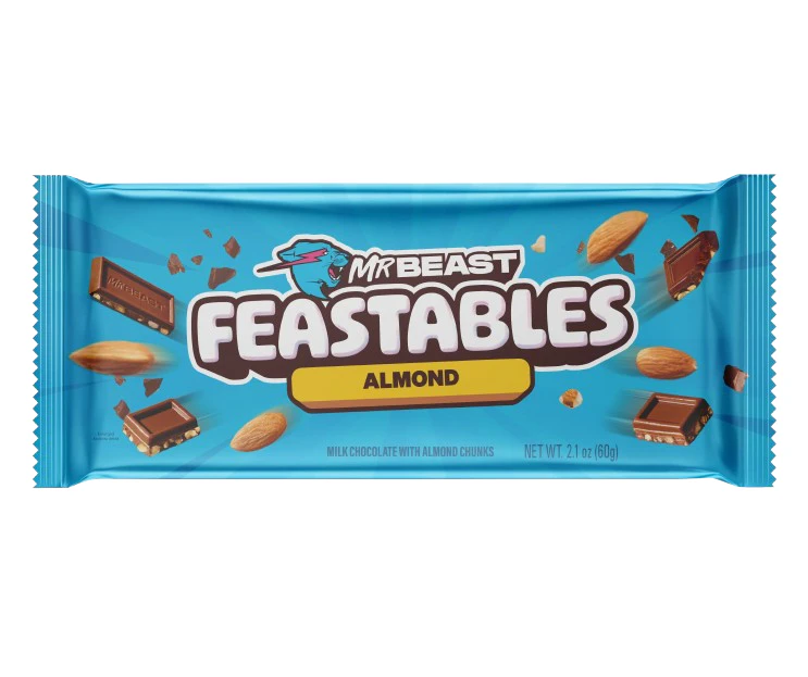 Mr Beast Feastables Almond 10 x 60g