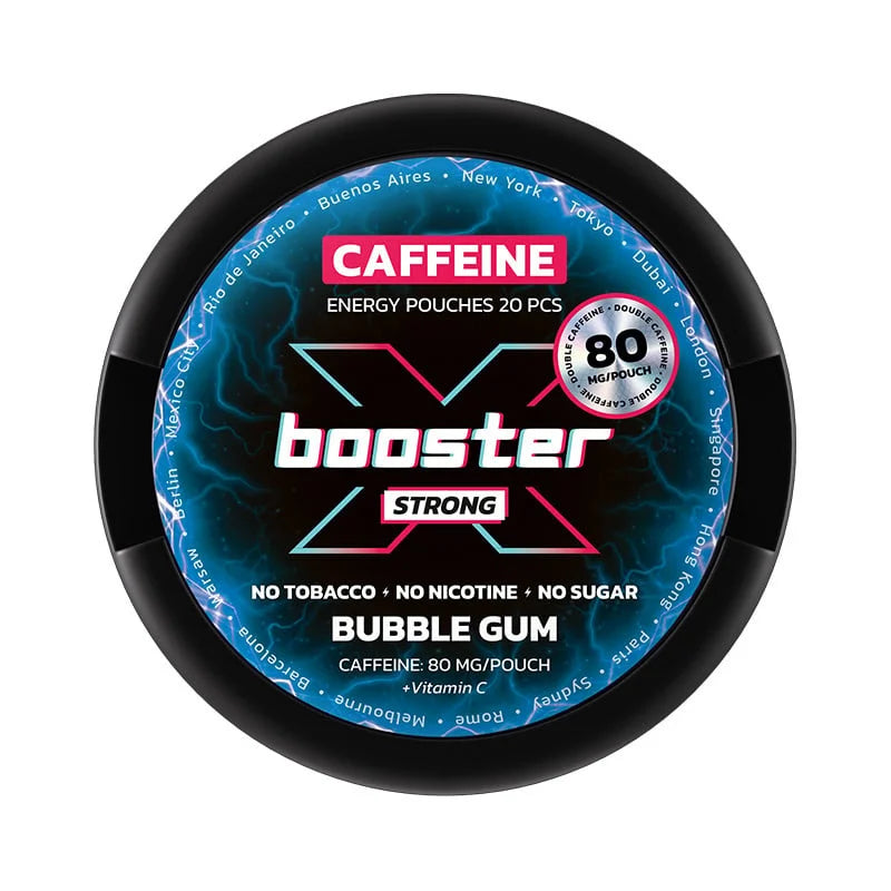 X-Booster Bubble Gum 10x50g 80mg pouch