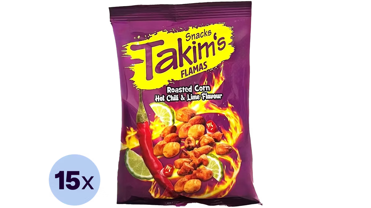 Takim´s Roasted Corn Hot Chili & Lime 15x100g