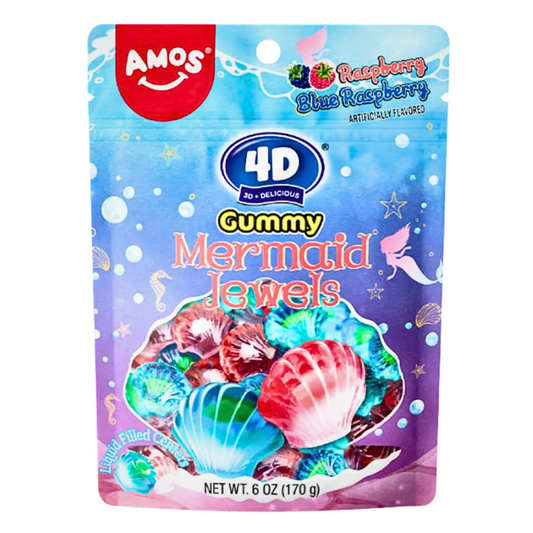 4d Amos Mermaid Jewels  Peg Bag 6oz USA  (12x170g)