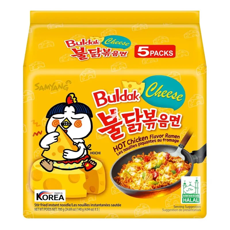 Samyang Cheese Buldak Hot Chicken Flavour Ramen 8X5 PCS
