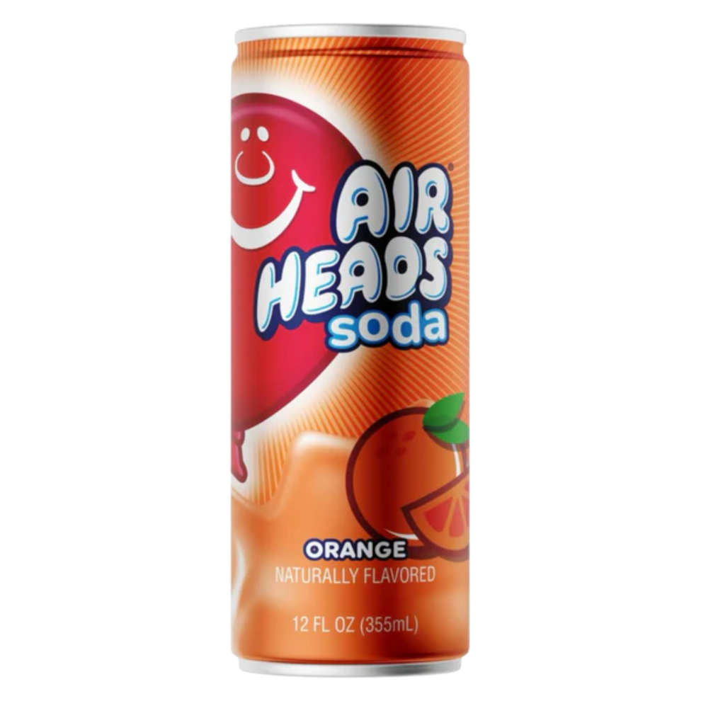 Airheads Soda Can Orange Flavour USA (12x330ml)