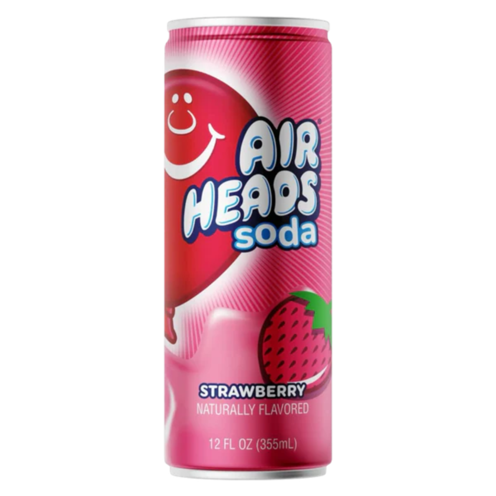 Airheads Soda Can Strawberry Flavour USA (12x330ml)