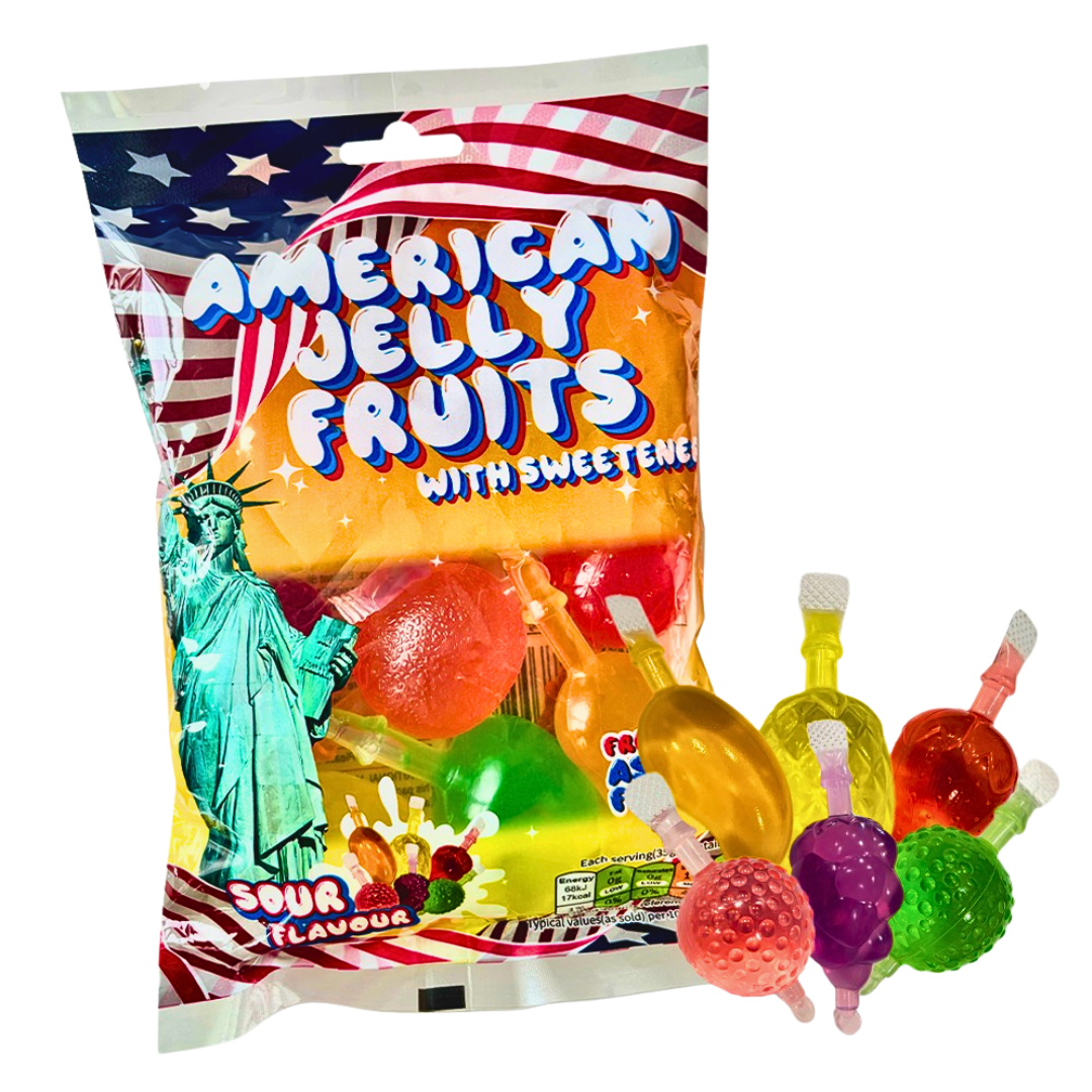American Jelly Fruits Assorted Sour  Flavours (24x280g)
