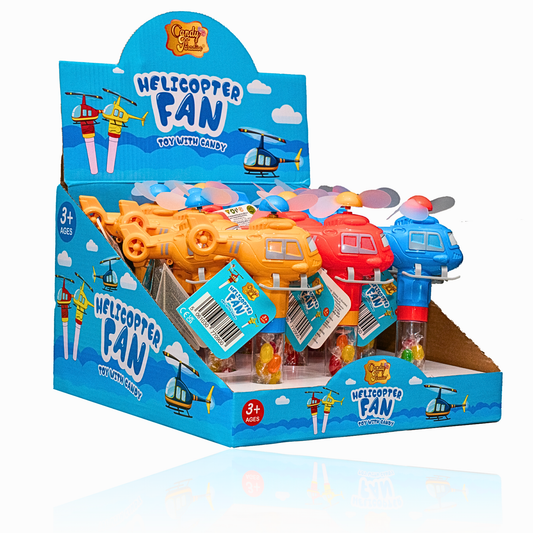Candy Paradise Toy With  Candy Helicopter Fan  (12x10g)