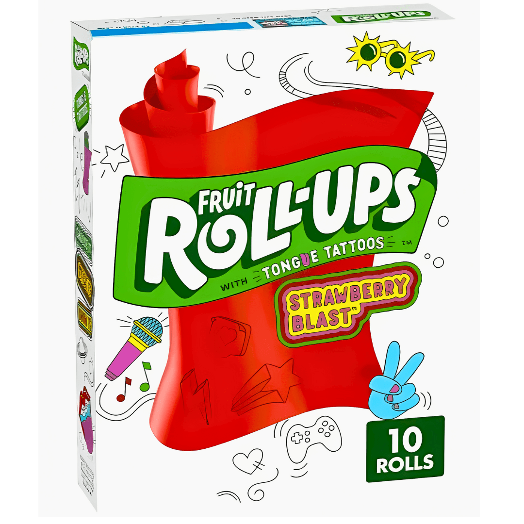 fruit roll ups strawberry sensations usa 10 rolls 10x141g