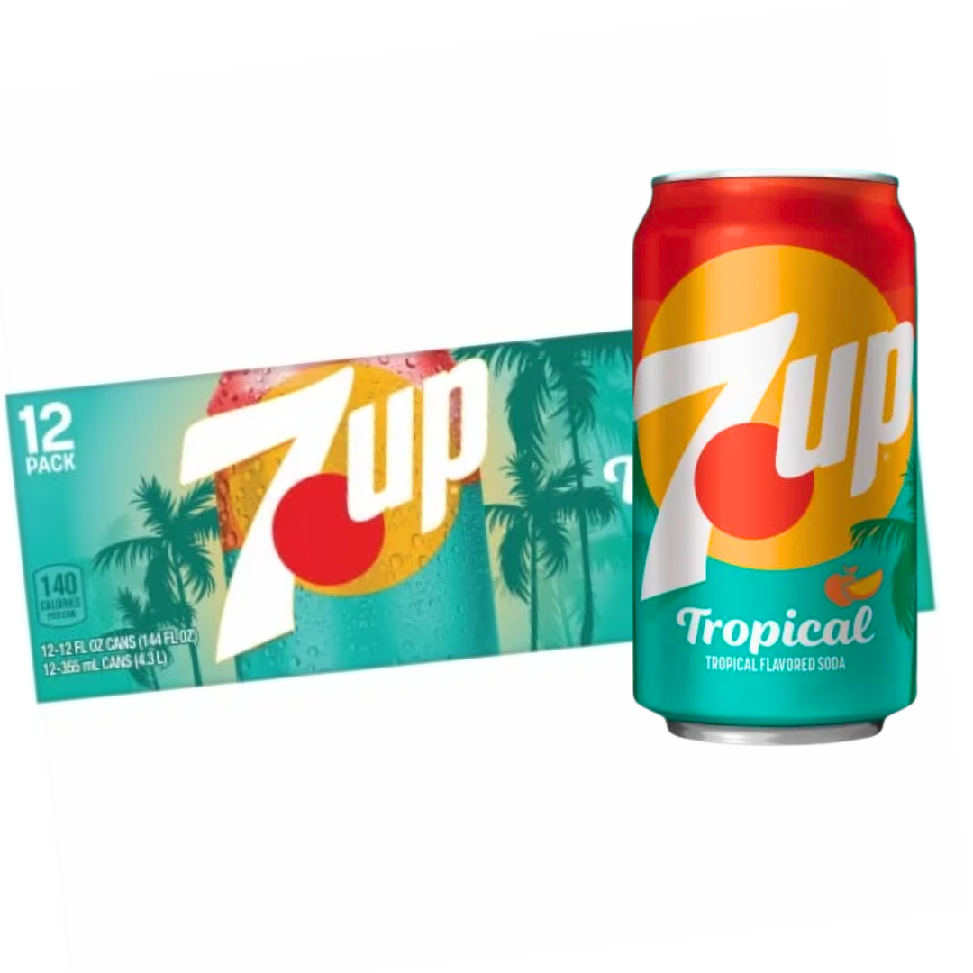 7 up tropical USA stock 335ml x 24 pcs