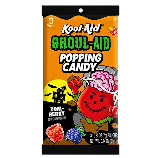 Kool Aid Ghoul Aid Popping  Candy Zom-Berry Flavour  USA (12 x 28g)