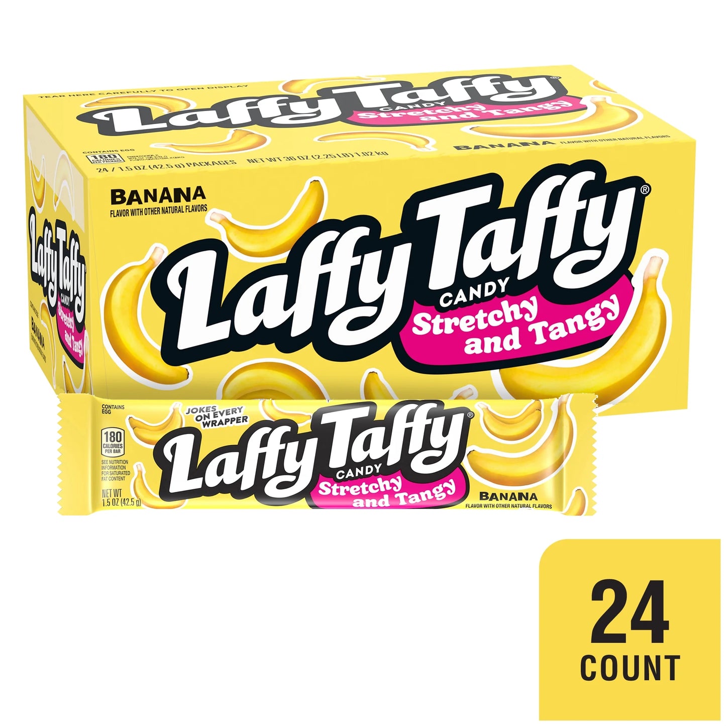 Stretchy & Tangy Laffy Taffy Banana 42g