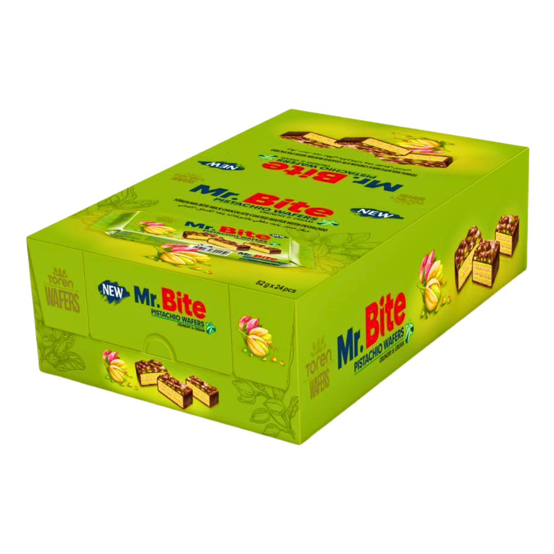 Mr. Bite Pistachio Wafer  (24 x 38g)