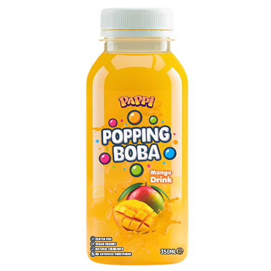 Pappi Popping Boba  Bottles Mango Flavour (15  x 350ml)