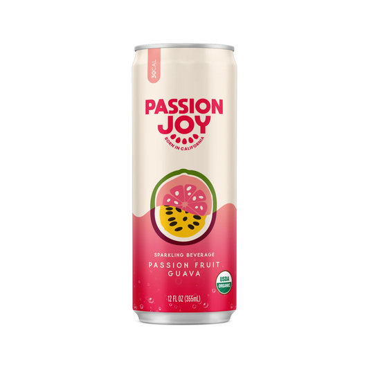 Passion Joy Passion Fruit Guava Sparkling Water can 355ml (x12) (USA)