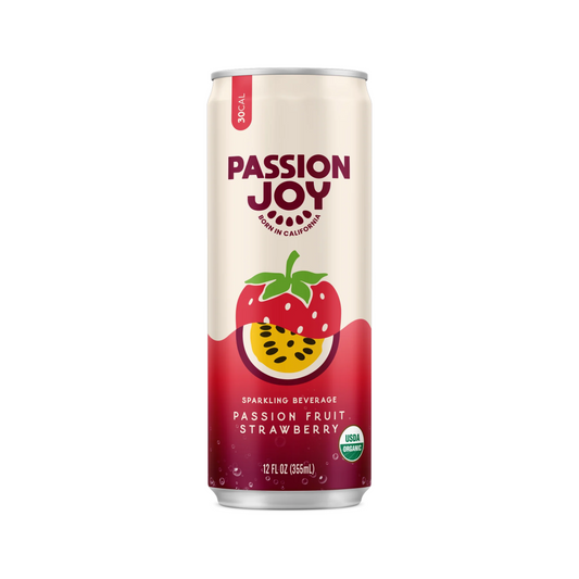 Passion Joy  Passion Fruit  Strawberry  Sparkling Water  can 355ml (x12)  (USA)
