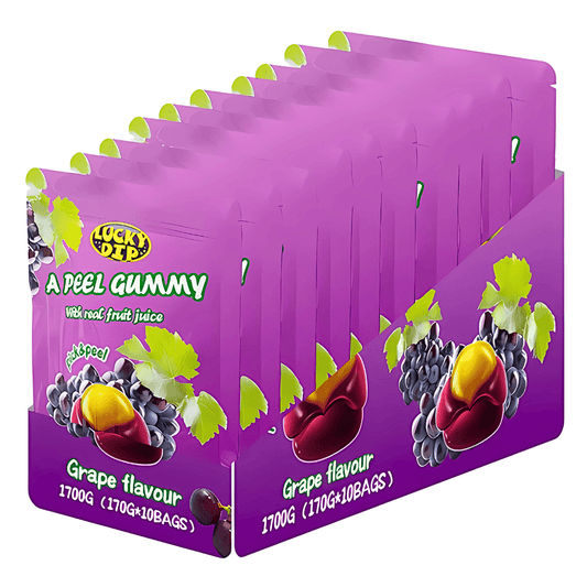 A Peel Gummy Candy  Grape Flavour (10 x 170g)