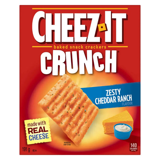 Cheez-IT Crackers Crunch  Cheddar Ranch Canadian (12x191g)