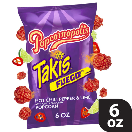 Takis Fuego Flavour  Popcorn Popcornopolis  USA (12 x 52g)