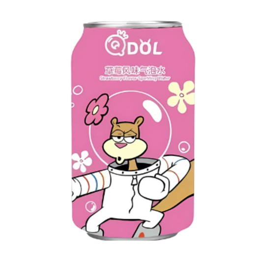 QDOL SpongeBob **Sandy  Cheeks** Strawberry  Flavour (24 x 330ml)
