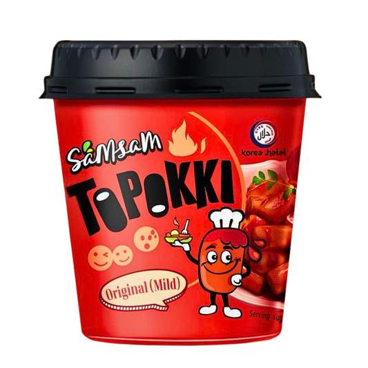 Samsam Topokki Cups Korea Original Mild  Flavour (6 x 120g)
