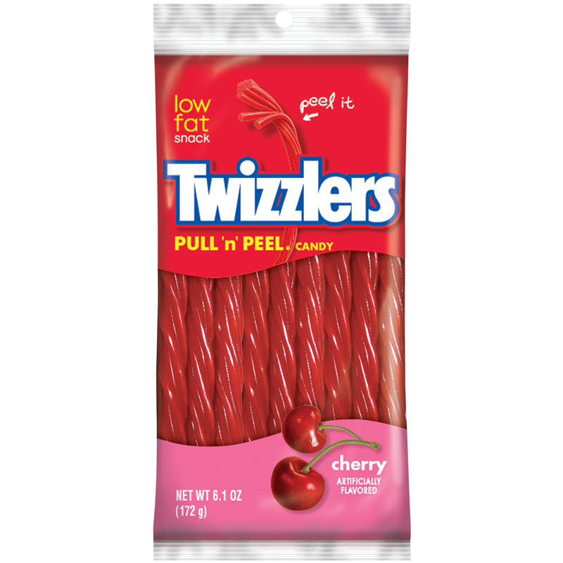 Twizzler Pull and Peel Cherry 172g - Case 12 pcs