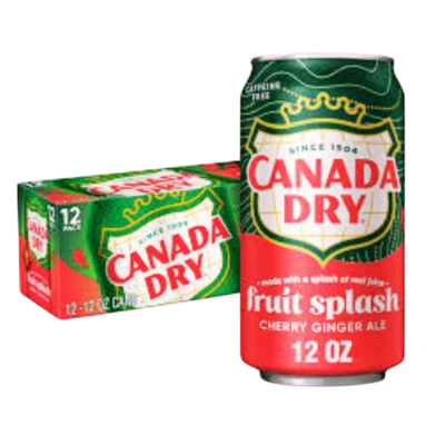 Canada Dry – Fruit Splash Cherry Ginger Ale 24x355ml