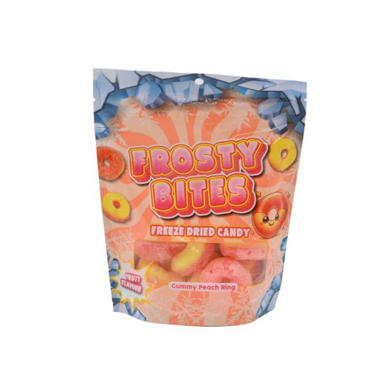 Frosty Bites Peach Ring Freeze Dried Candy 24 x 50g