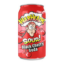 Warheads Black Cherry Soda Cans (12x 355ml)