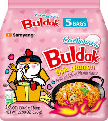 Buldak Noodles Carbonara 8 pack x 5pc 140g