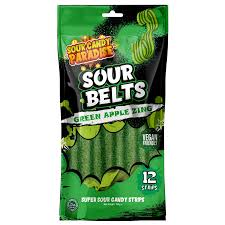 Sour Candy Paradise Sour Belts Green Apple (12x100g)
